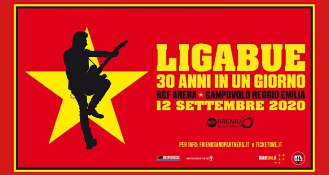 Campovolo 4.0 trent’anni in un giorno, concerto evento di Luciano Ligabue in programma il 12 settembre 2020.