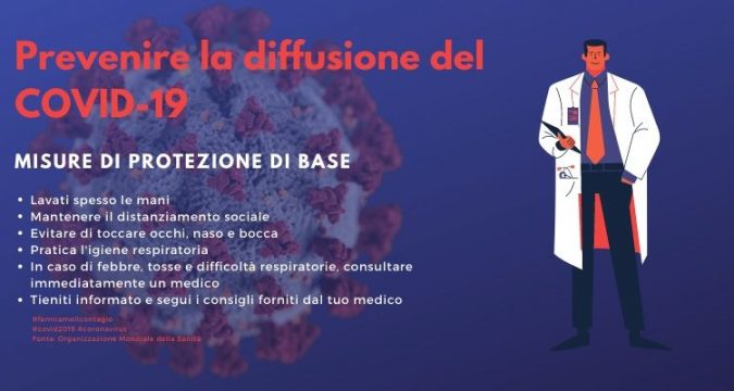 Misure di protezione di base contro il nuovo coronavirus