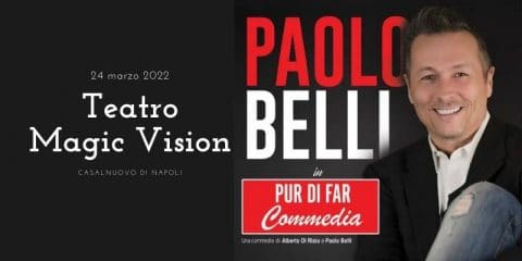 Paolo Belli a Casalnuovo in teatro con "Pur di far Commedia"