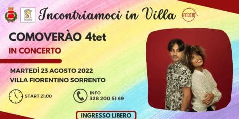Comoverão 4tet – in concerto a Sorrento martedì 23 agosto