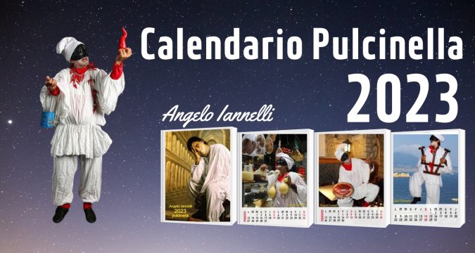 Calendario 2023 di Iannelli che omaggia Pulcinella e Napoli