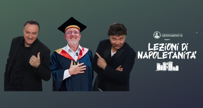 Lezioni di napoletanità, lo spettacolo con il trio De Luca, D'Angiò e Colella ad Acerra
