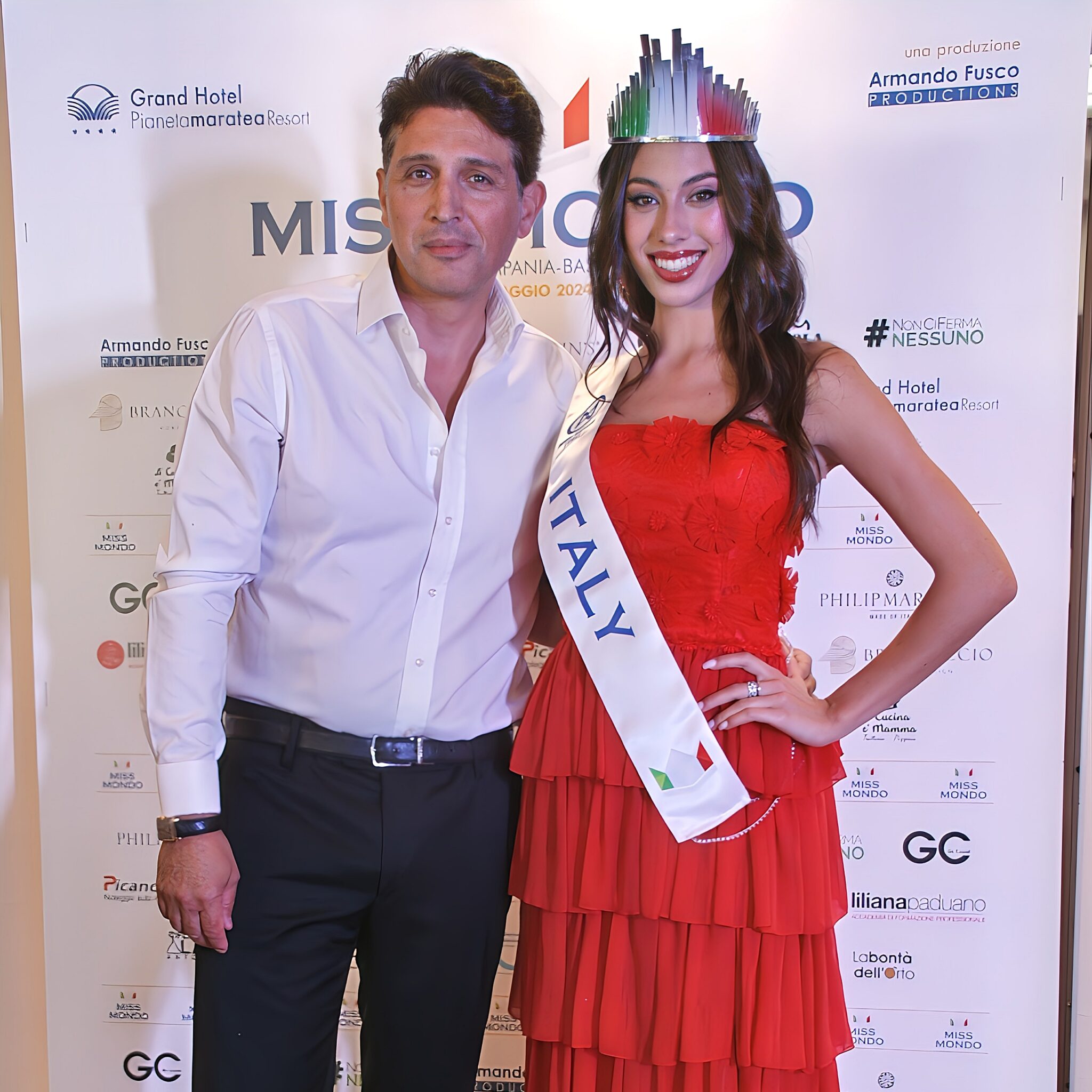 Andrea Fusco e Miss Mondo Italia 2023 Chiara Esposito