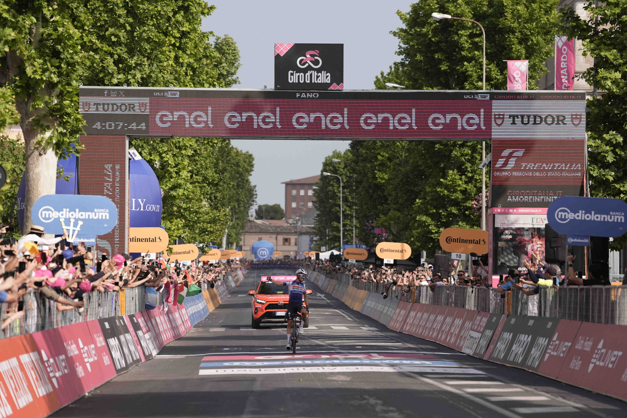 Julian Alaphilippe (Soudal Quick-Step) ha vinto la dodicesima tappa del Giro d'Italia 107