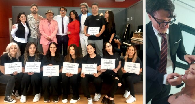 Corso di make up & hair cinema, grande successo per il Maestro Florio alla Cilea Academy