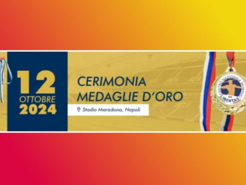 Cerimonia delle Medaglie d’Oro Libertas 2024: il 12 ottobre lo sport di tutti in festa allo Stadio Maradona di Napoli