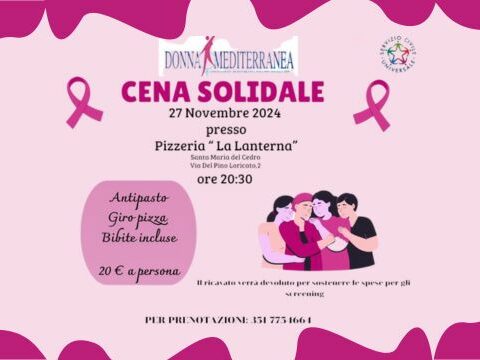 Cena Solidale a Santa Maria del Cedro: Uniti per Sostenere la Salute delle Donne