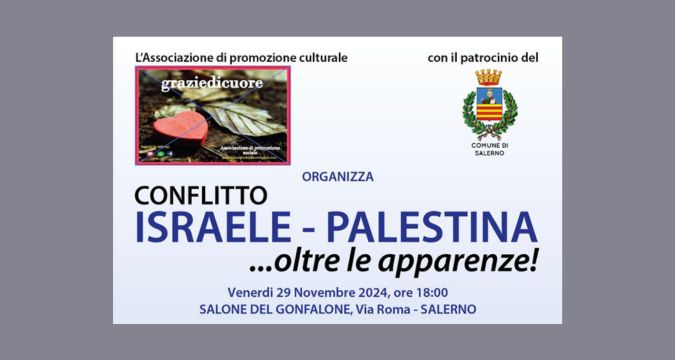 Conflitto Israele-Palestina: oltre le apparenze - Evento a Salerno con Mario Capanna