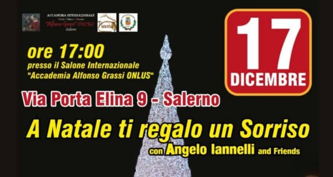 "A Natale ti Regalo un Sorriso": Solidarietà e Spettacolo a Salerno con Angelo Iannelli